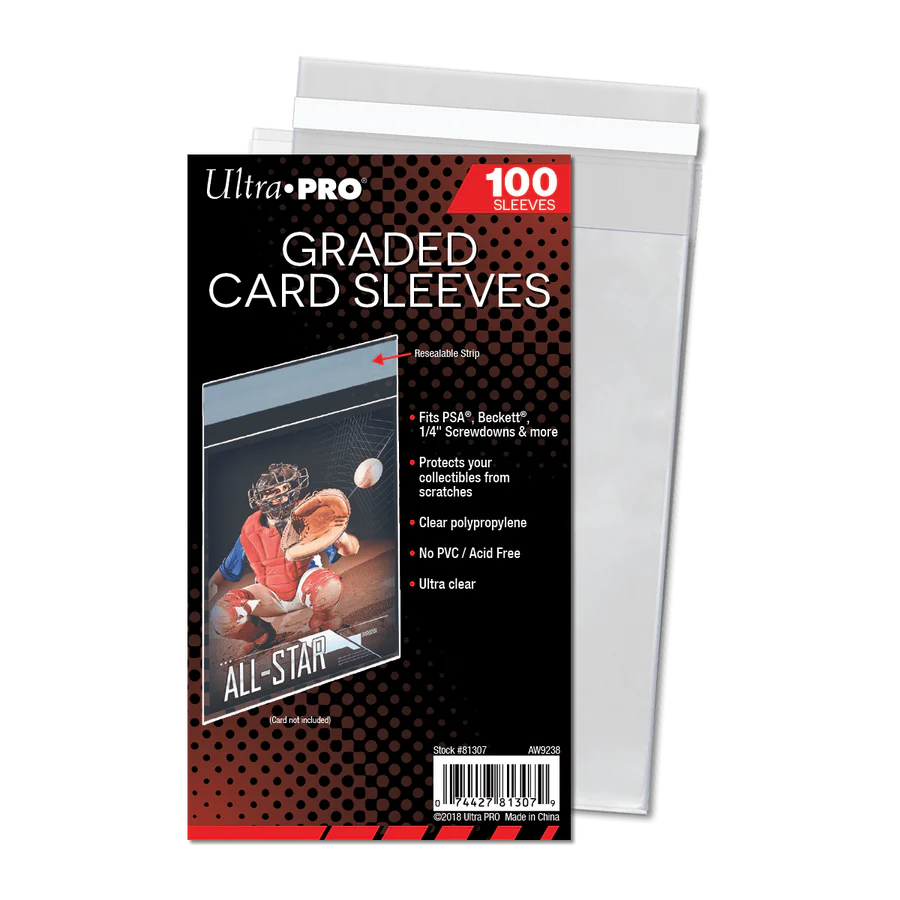 ULTRA PRO - STANDARD SLEEVES - GRADED CARD SLEEVES RESEALABLE (100 SLEEVES)