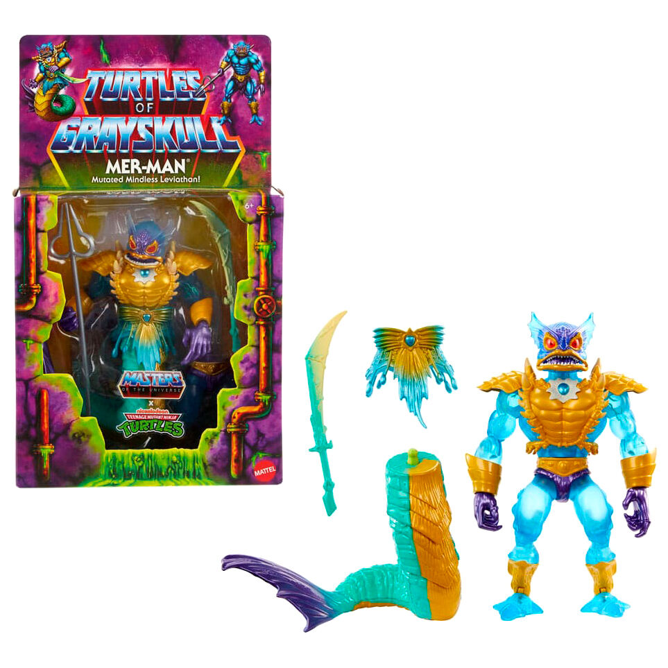 FIGURA MER-MAN TURTLES OF GRAYSKULL MASTERS OF THE UNIVERSE ORIGINS WAVE 3