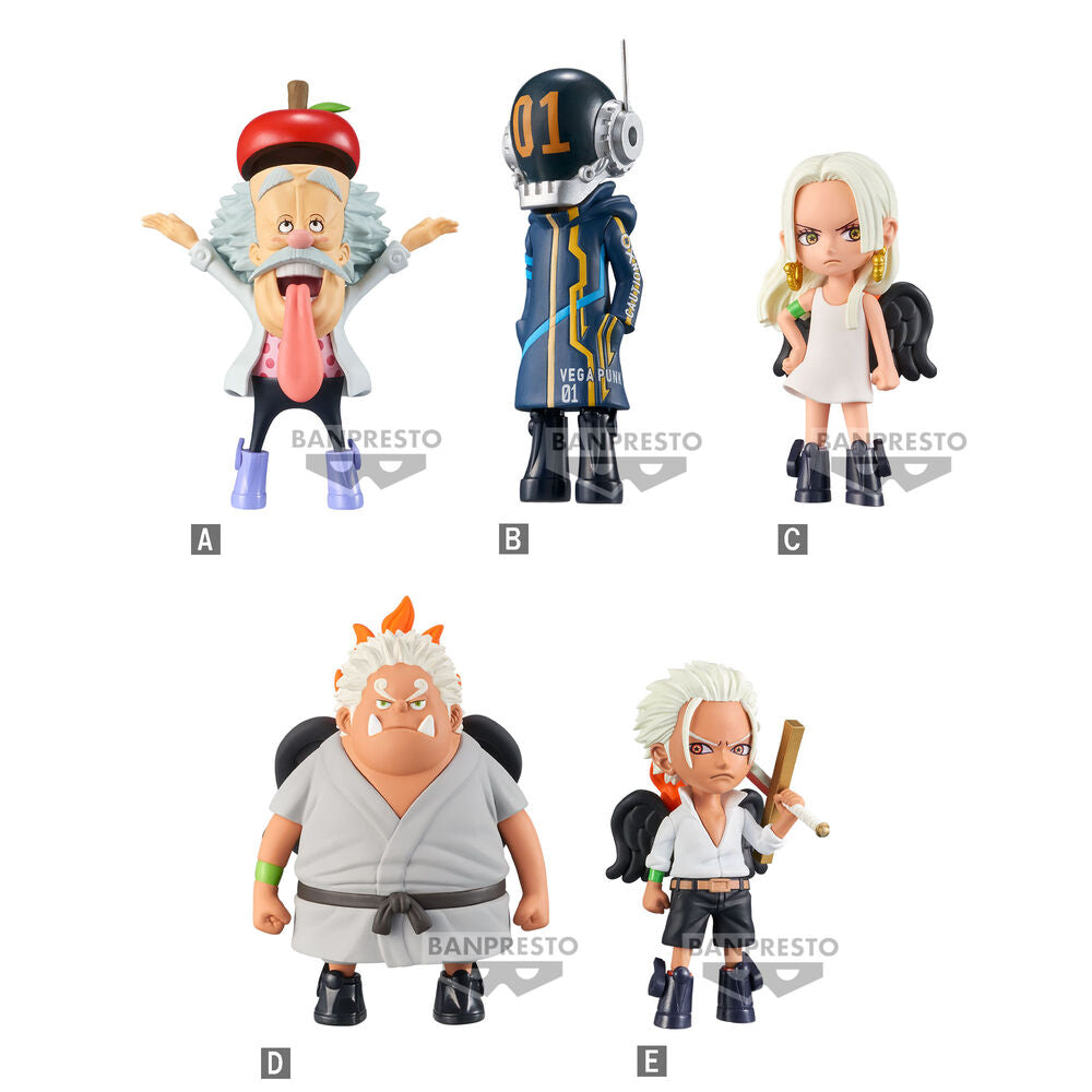 SET WORLD COLLECTABLE FIGURE WCF EGGHEAD 4 ONE PIECE 5 FIGURAS