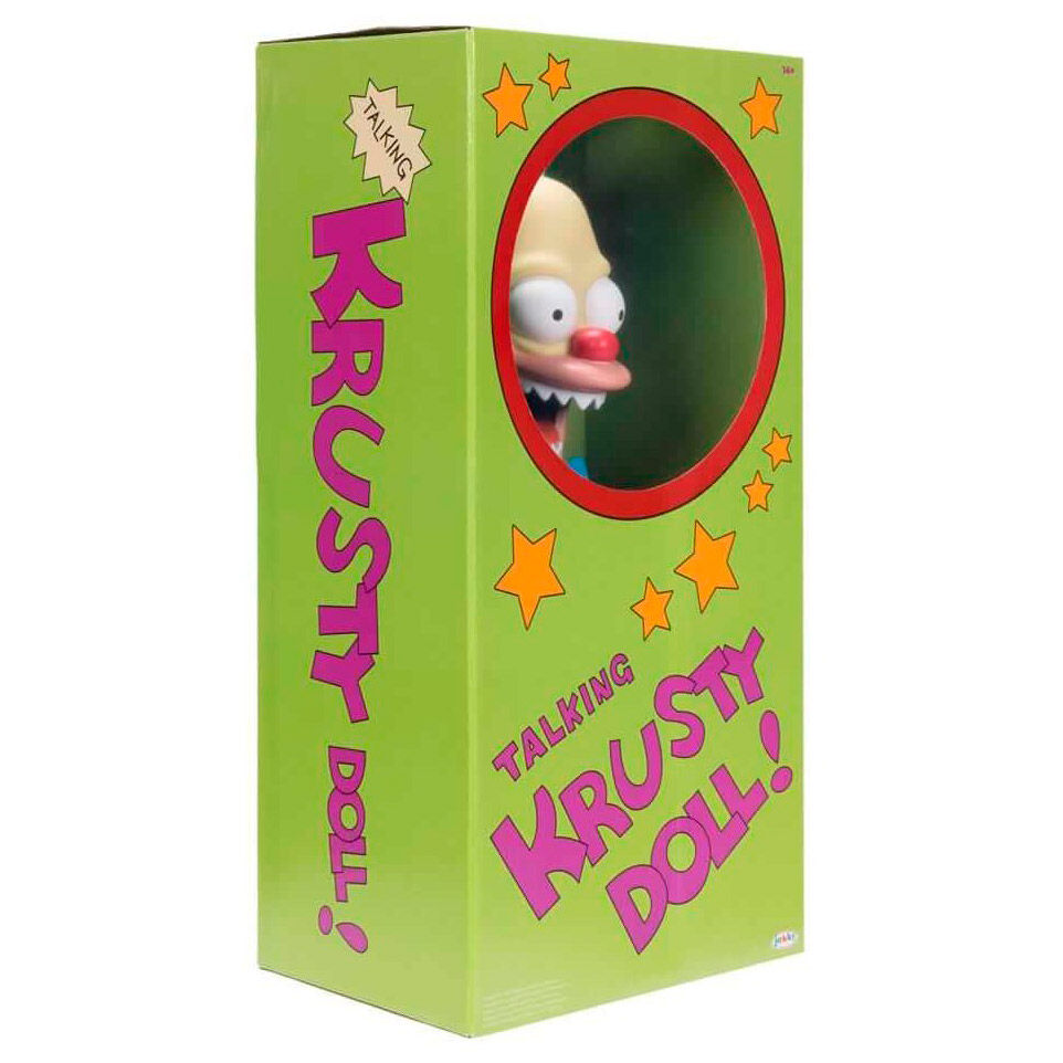 EVIL KRUSTY THE CLOWN TALKING DOLL - THE SIMPSONS TREEHOUSE OF HORROR - JAKKS PACIFIC (44CM)
