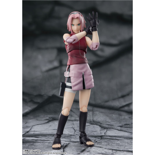FIGURE SAKURA HARUNO INHERITOR TSUNADE'S INDOMINABLE WILL NARUTO SHIPPUDEN TAMASHII NATIONS - BANDAI SH FIGUARTS