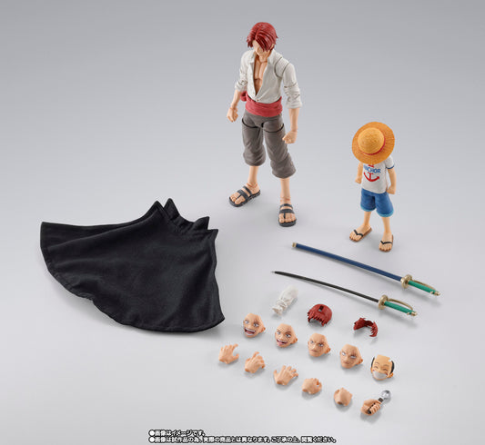 FIGURA ONE PIECE SHANKS & MONKEY D. LUFFY CHILDHOOD S.H. FIGUARTS BANDAI SPIRITS TAMASHII NATIONS