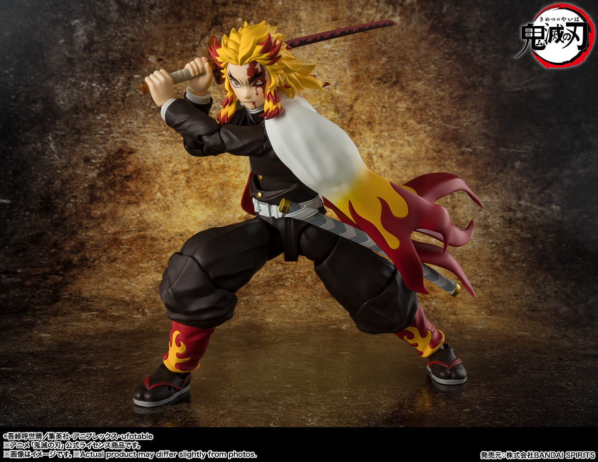 FIGURA KYOJURO RENGOKU DEMON SLAYER - KIMETSU NO YAIBA - S.H. FIGUARTS BANDAI TAMASHII NATIONS