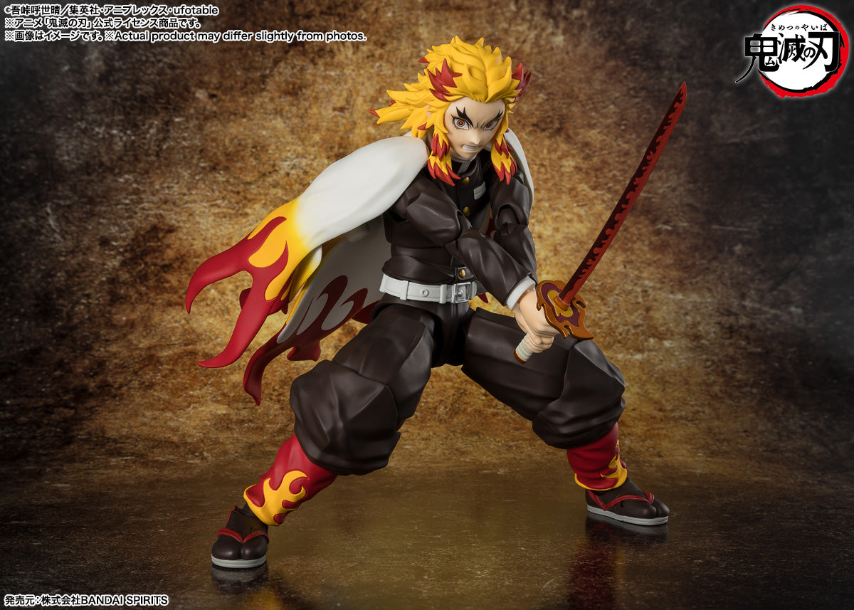 FIGURA KYOJURO RENGOKU DEMON SLAYER - KIMETSU NO YAIBA - S.H. FIGUARTS BANDAI TAMASHII NATIONS