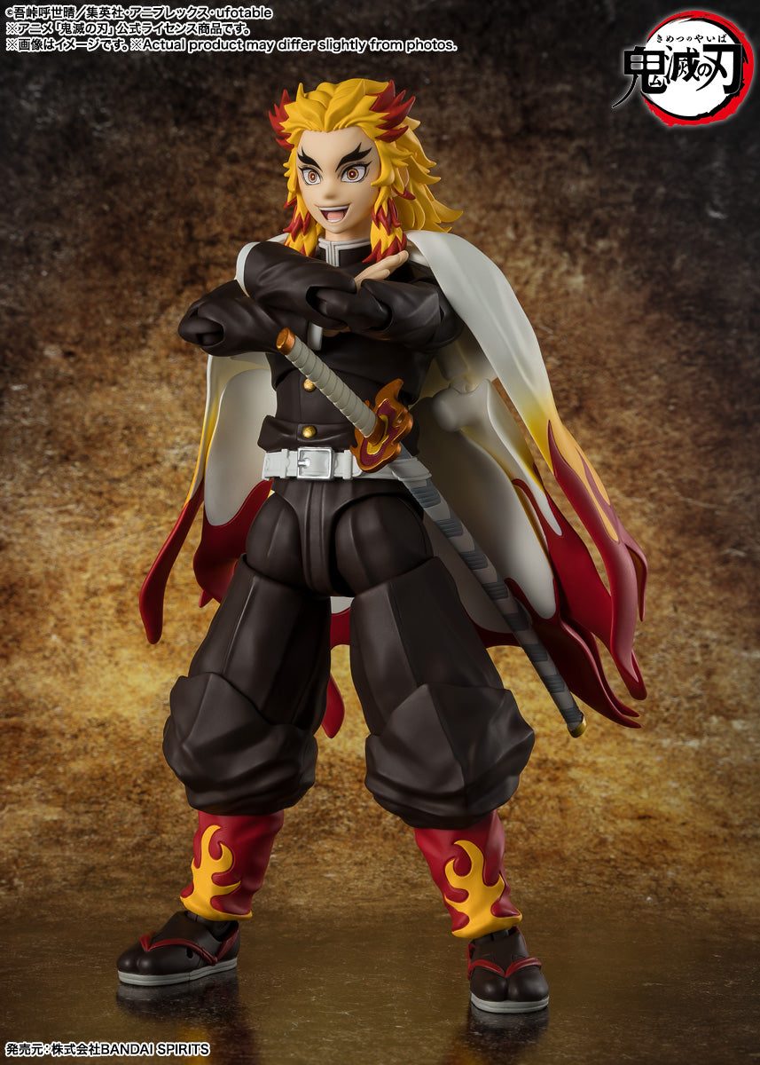 FIGURA KYOJURO RENGOKU DEMON SLAYER - KIMETSU NO YAIBA - S.H. FIGUARTS BANDAI TAMASHII NATIONS