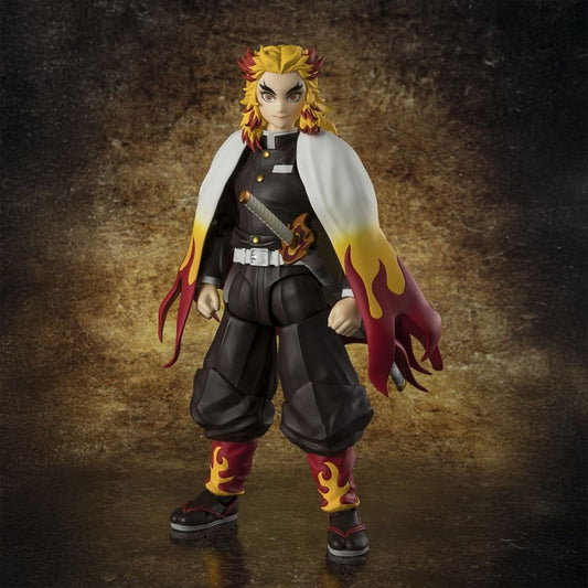 FIGURA KYOJURO RENGOKU DEMON SLAYER - KIMETSU NO YAIBA - S.H. FIGUARTS BANDAI TAMASHII NATIONS