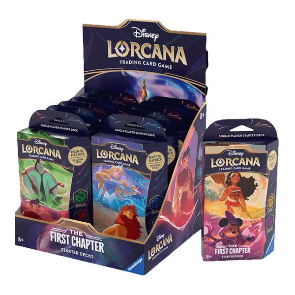 DISNEY LORCANA SERIE 1 STARTER DECK FIRST CHAPTER TCG INGLÉS