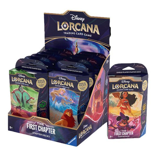 DISNEY LORCANA SERIE 1 STARTER DECK FIRST CHAPTER TCG INGLÉS