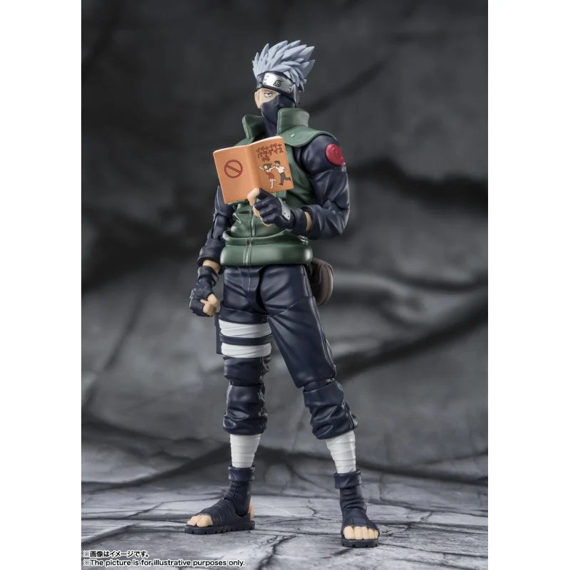 FIGURA HATAKE KAKASHI THE FAMED SHARINGAN HERO - NARUTO SHIPPUDEN - S.H. FIGUARTS BANDAI SPIRITS TAMASHII NATIONS 15CM (RE-RUN)