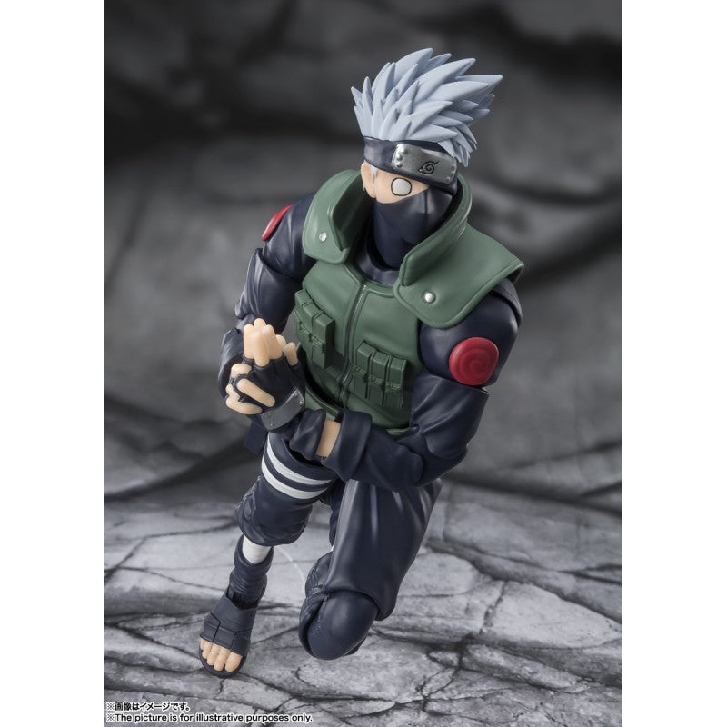 FIGURA HATAKE KAKASHI THE FAMED SHARINGAN HERO - NARUTO SHIPPUDEN - S.H. FIGUARTS BANDAI SPIRITS TAMASHII NATIONS 15CM (RE-RUN)