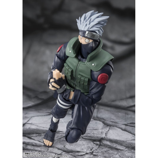 FIGURA HATAKE KAKASHI THE FAMED SHARINGAN HERO - NARUTO SHIPPUDEN - S.H. FIGUARTS BANDAI SPIRITS TAMASHII NATIONS 15CM (RE-RUN)
