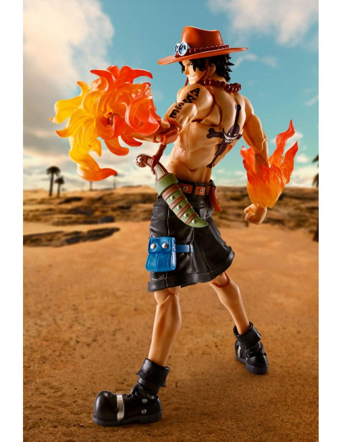 FIGURA ONE PIECE PORTGAS D. ACE -FIRE FIST- S.H. FIGUARTS BANDAI SPIRITS TAMASHII NATIONS 15,5 CM