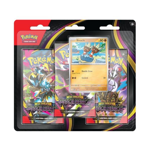 BLISTER 3 SOBRES POKEMON PITCH BLACK (INGLÉS)
