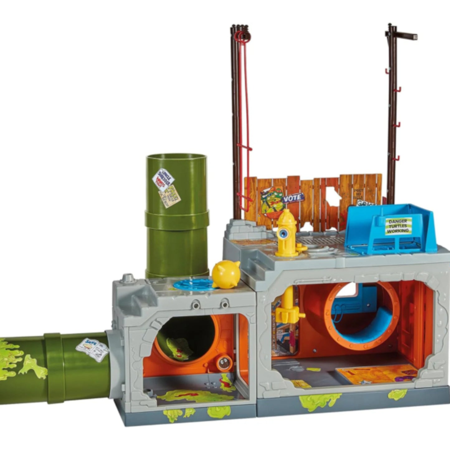 SECRET SEWER LID PLAYSET CLASSIC TMNT MUTANT MODULE - PLAYMATES TOYS