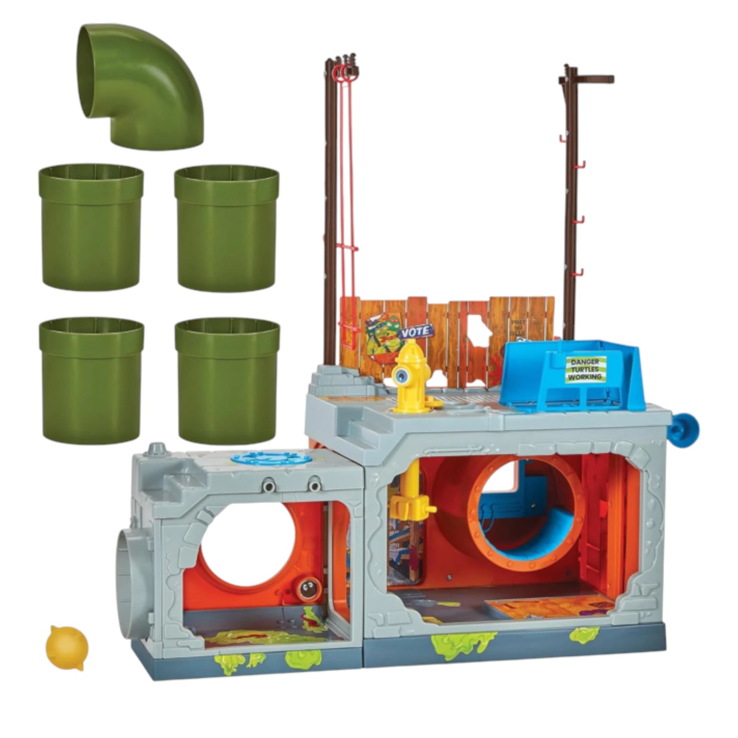 SECRET SEWER LID PLAYSET CLASSIC TMNT MUTANT MODULE - PLAYMATES TOYS
