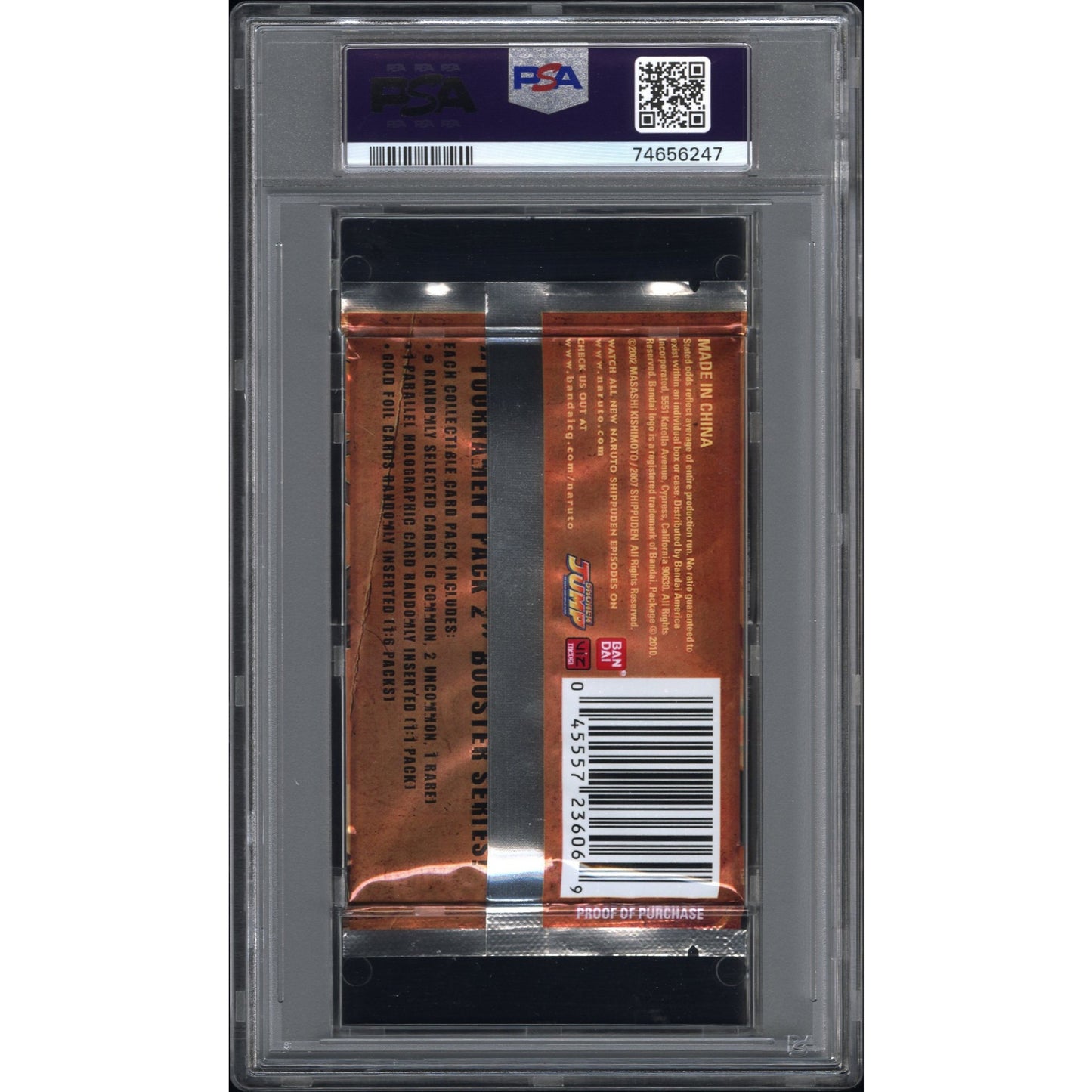 BOOSTER NARUTO SHIPPUDEN CCG "TOURNAMENT PACK 2" CHIBI PSA 8