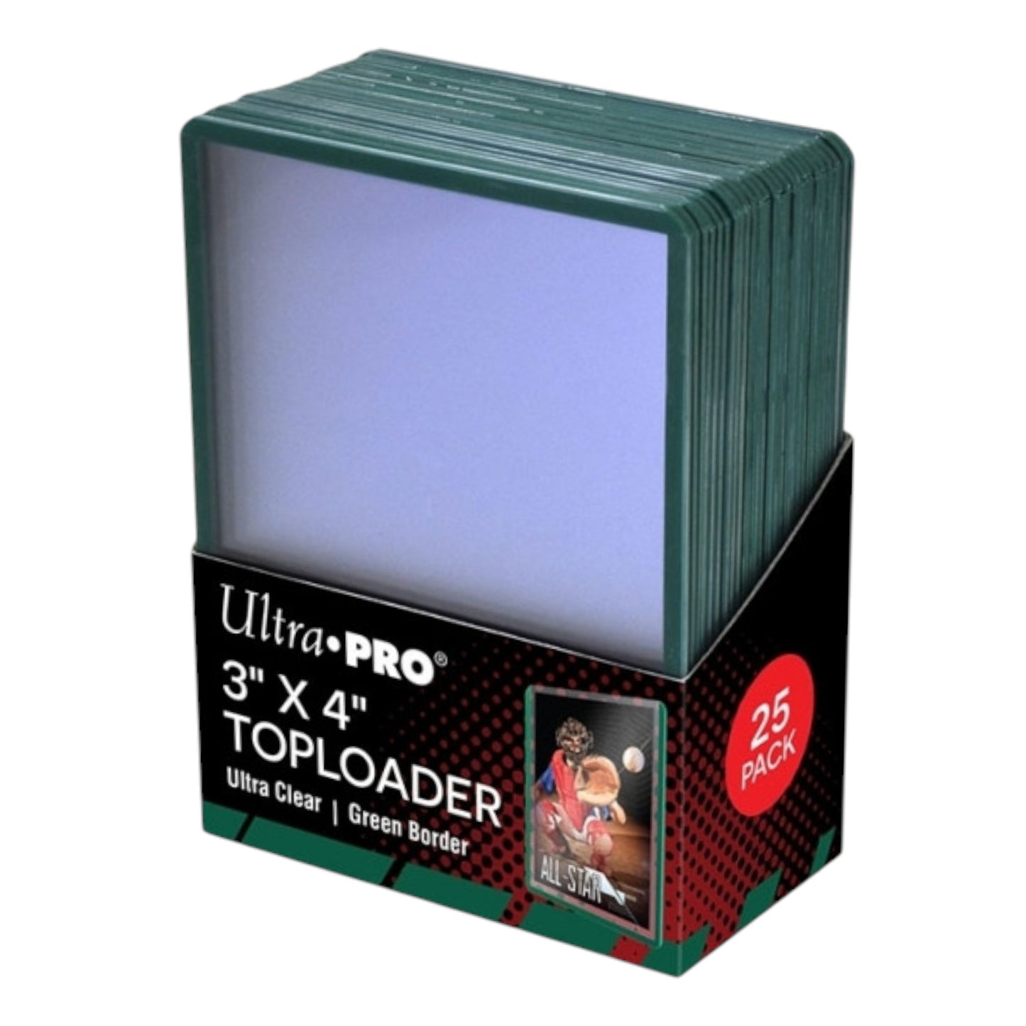 ULTRA PRO - 25 TOPLOADERS BORDE VERDE