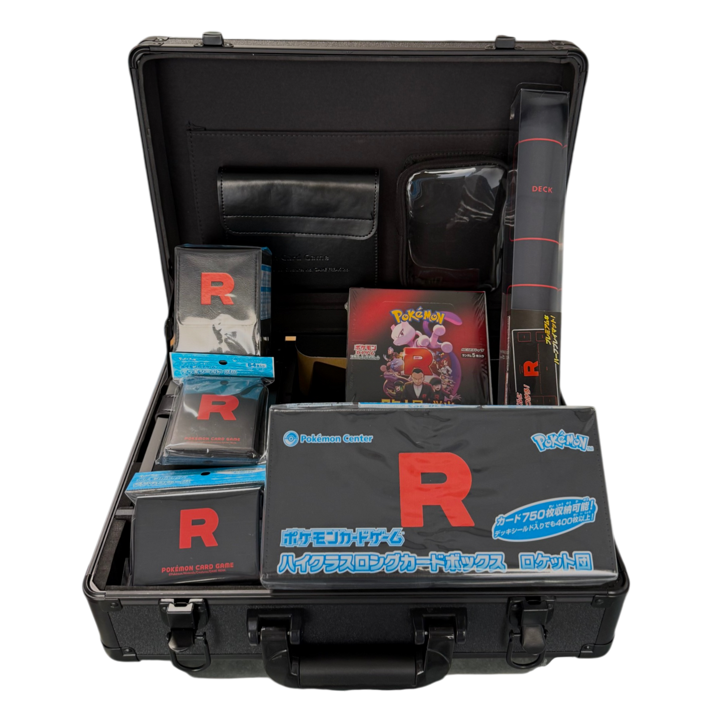 MALETIN COMPLETO POKEMON SV10 THE GLORY OF THE TEAM ROCKET (JAPONÉS) BRIEFCASE
