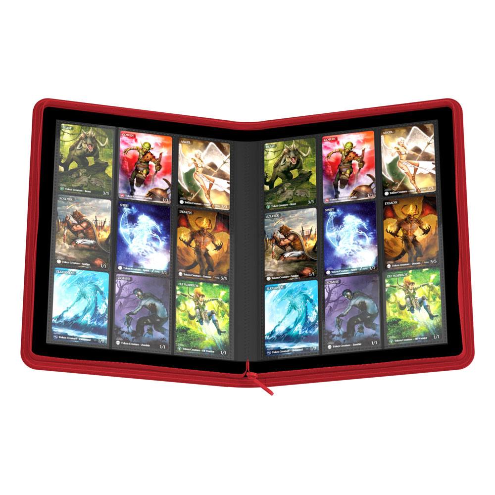 Album cartas TCG Ultimate Guard Zipfolio 360 - 18-Pocket XenoSkin Rojo