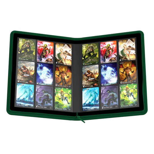 TCG Ultimate Guard Card Album Zipfolio 360 - 18-Pocket XenoSkin Green