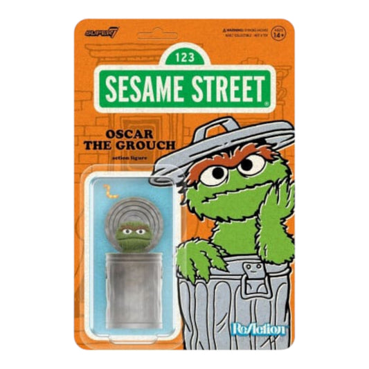 FIGURA OSCAR THE GROUCH SESAME STREET WAVE 2 - REACTION SUPER7