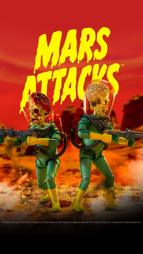 MARS ATTACKS FIGURE ULTIMATES MARTIAN WAVE 1 (SMASHING THE ENEMY) SUPER7