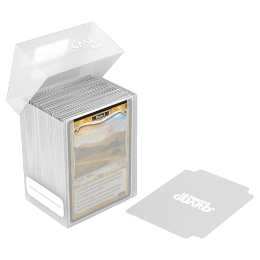 DECK CASE 80+ CAJA DE CARTAS TAMAÑO ESTANDAR TRANSPARENTE - ULTIMATE GUARD