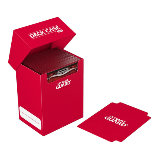 DECK CASE 80+ CAJA DE CARTAS TAMAÑO ESTANDAR ROJO - ULTIMATE GUARD