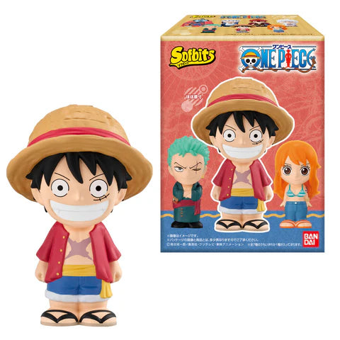 BLIND BOX FIGURA ONE PIECE SOFVIDOLL 10 CM SOFBITS BANDAI