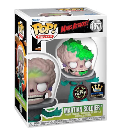 FUNKO POP MARTIAN SOLDIER GLOW CHASE - MARS ATTACKS! #1877