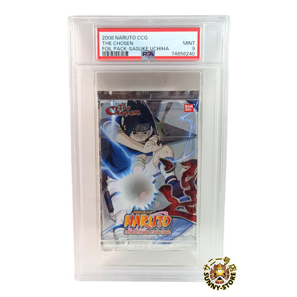 BOOSTER NARUTO SHIPPUDEN CCG "THE CHOSEN" SASUKE UCHIHA PSA 9