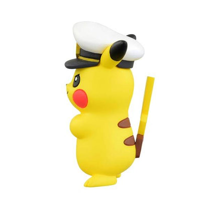 FIGURA PVC POKEMON CAPTAIN PIKACHU MONSTER COLLECTION MS-12 TAKARA TOMY