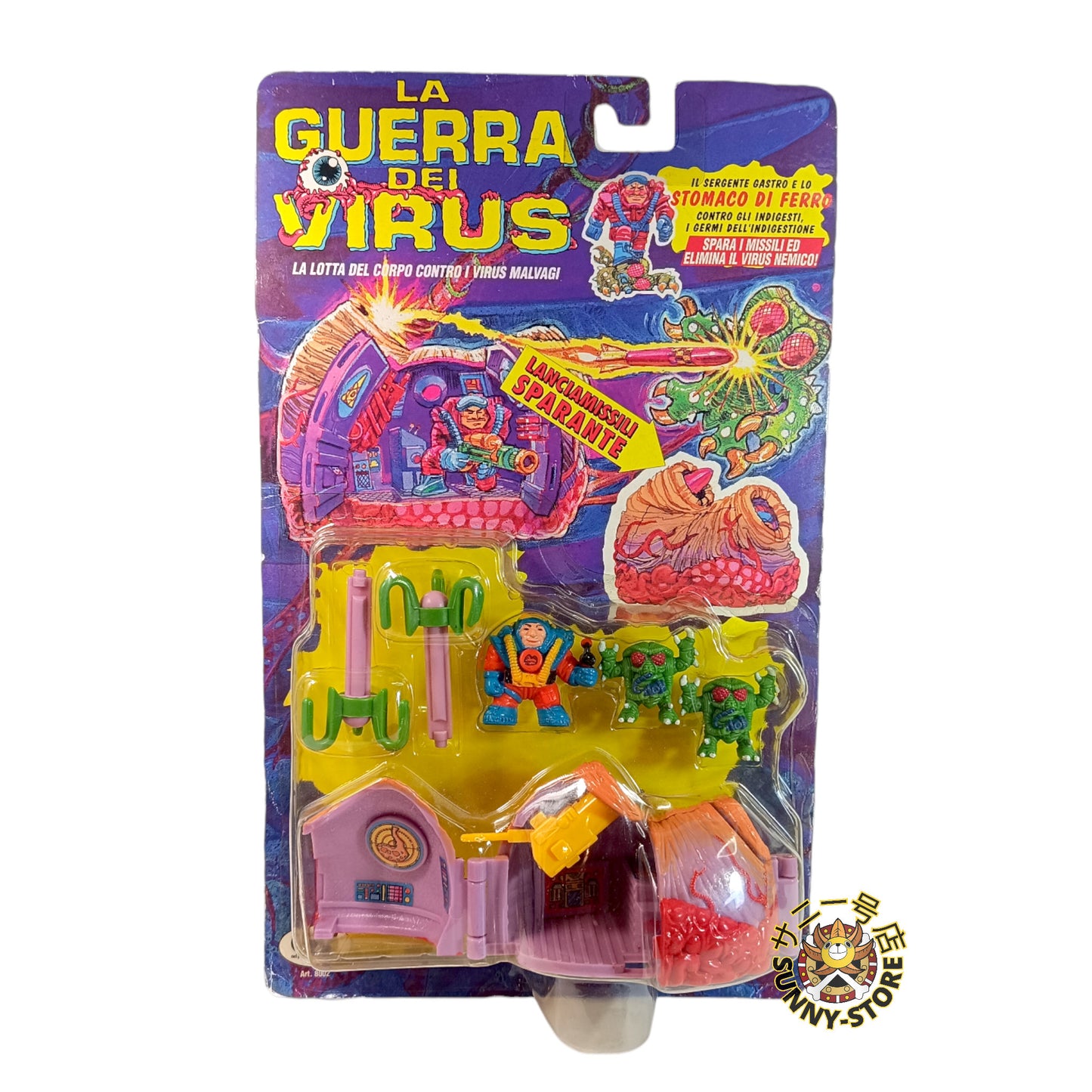 PLAYSET LA GUERRA DEL VIRUS ESTÓMAGO DE HIERRO (BODY WARS) GIGI TOYMAX 1994