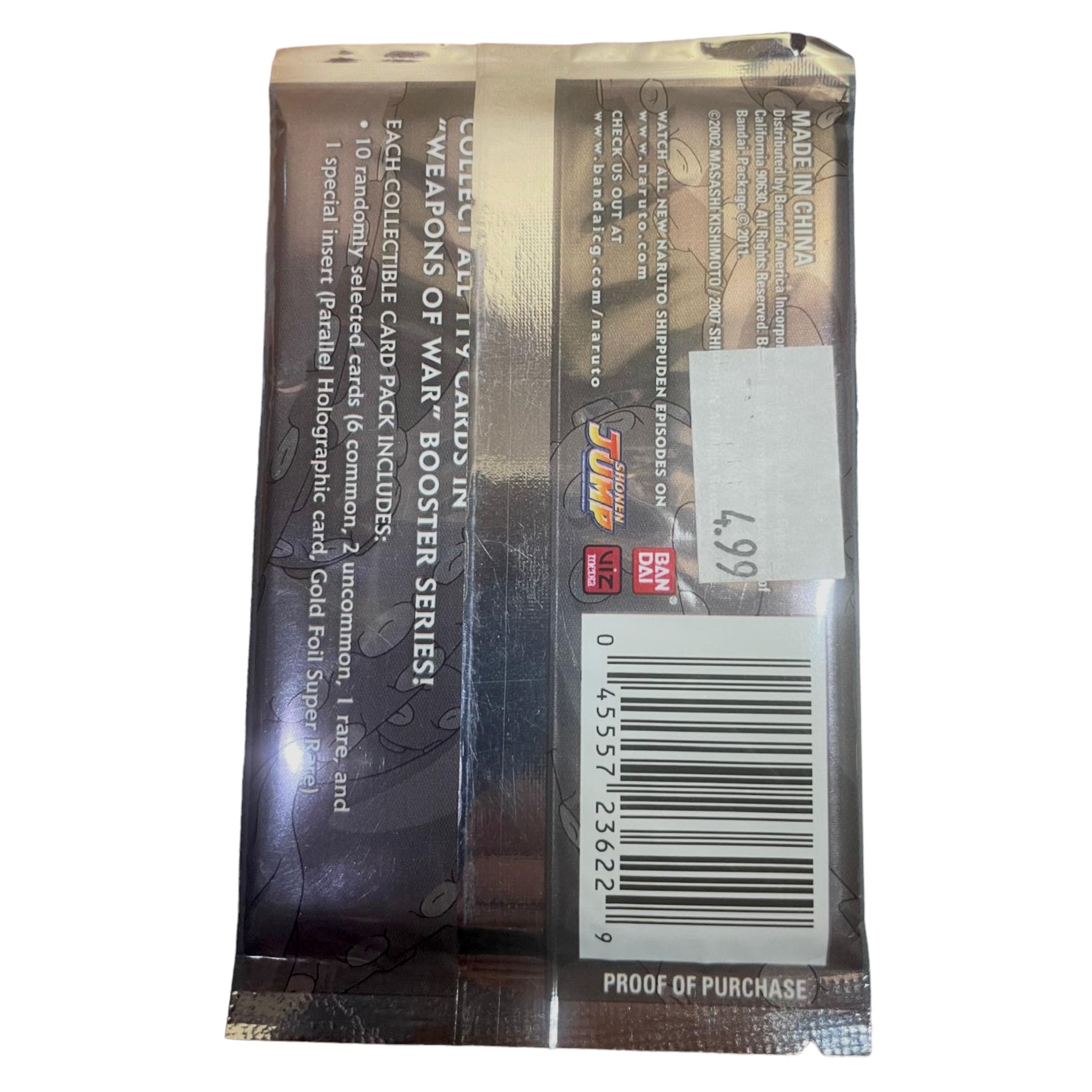 naruto weapons of war booster box BOOSTER NARUTO SHIPPUDEN CCG "WEAPONS OF WAR" SASUKE AKATSUKI BANDAI S – SUNNY COLLECTIBLES S.L