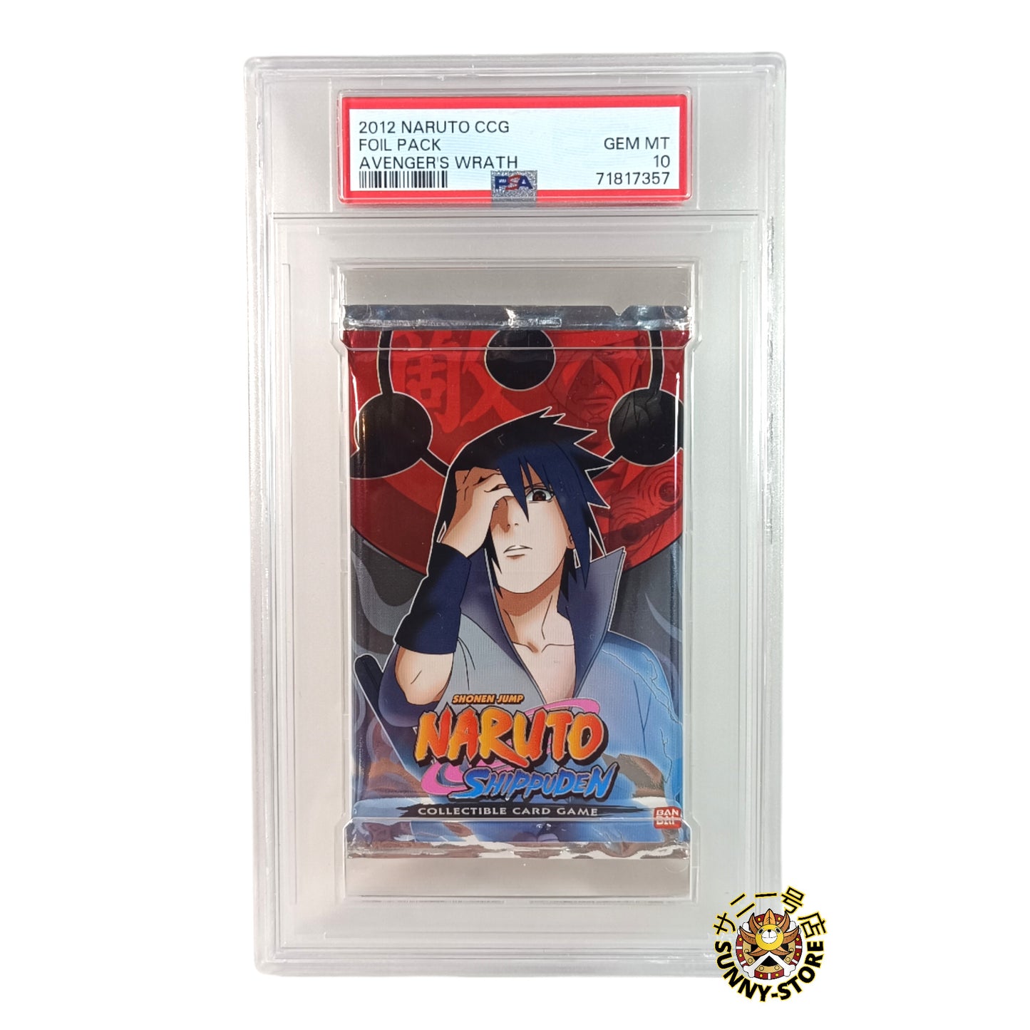 BOOSTER NARUTO SHIPPUDEN CCG "AVENGER'S WRATH" SASUKE PSA 10