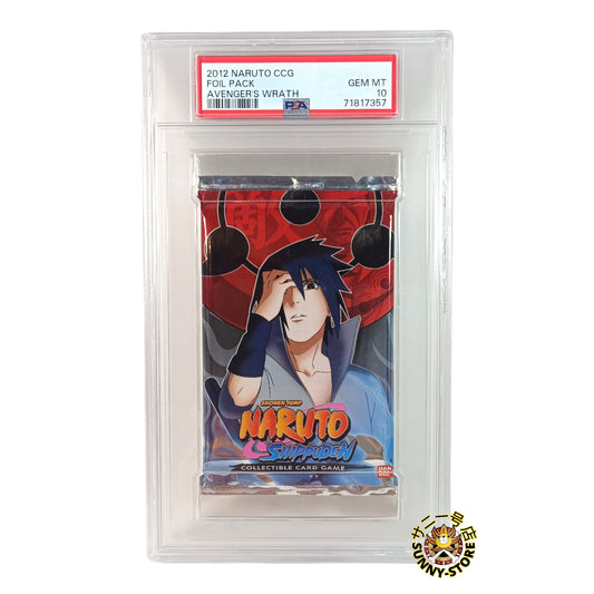 BOOSTER NARUTO SHIPPUDEN CCG "AVENGER'S WRATH" SASUKE PSA 10