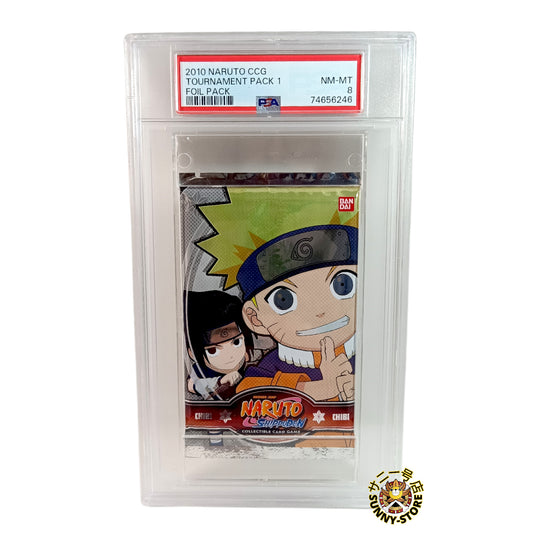 BOOSTER NARUTO SHIPPUDEN CCG "TOURNAMENT PACK 1" CHIBI PSA 8