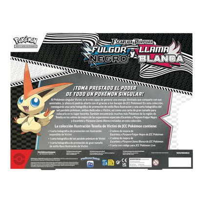 POKEMON TCG VICTINI COLECCIÓN FULGOR NEGRO Y LLAMA BLANCA (ESPAÑOL)