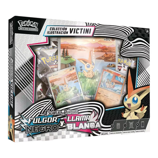 POKEMON TCG VICTINI COLECCIÓN FULGOR NEGRO Y LLAMA BLANCA (ESPAÑOL)