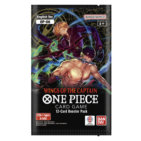 ONE PIECE TCG CARD GAME OP06 "WINGS OF THE CAPTIAN" INGLÉS SOBRE