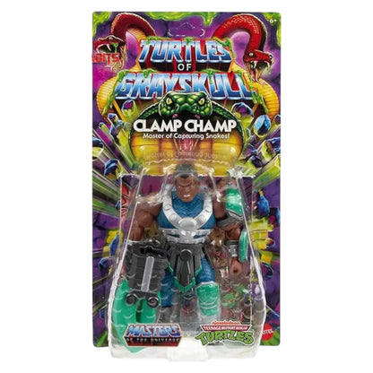 FIGURA CLAMP CHAMP TURTLES OF GRAYSKULL MASTERS OF THE UNIVERSE ORIGINS WAVE 6