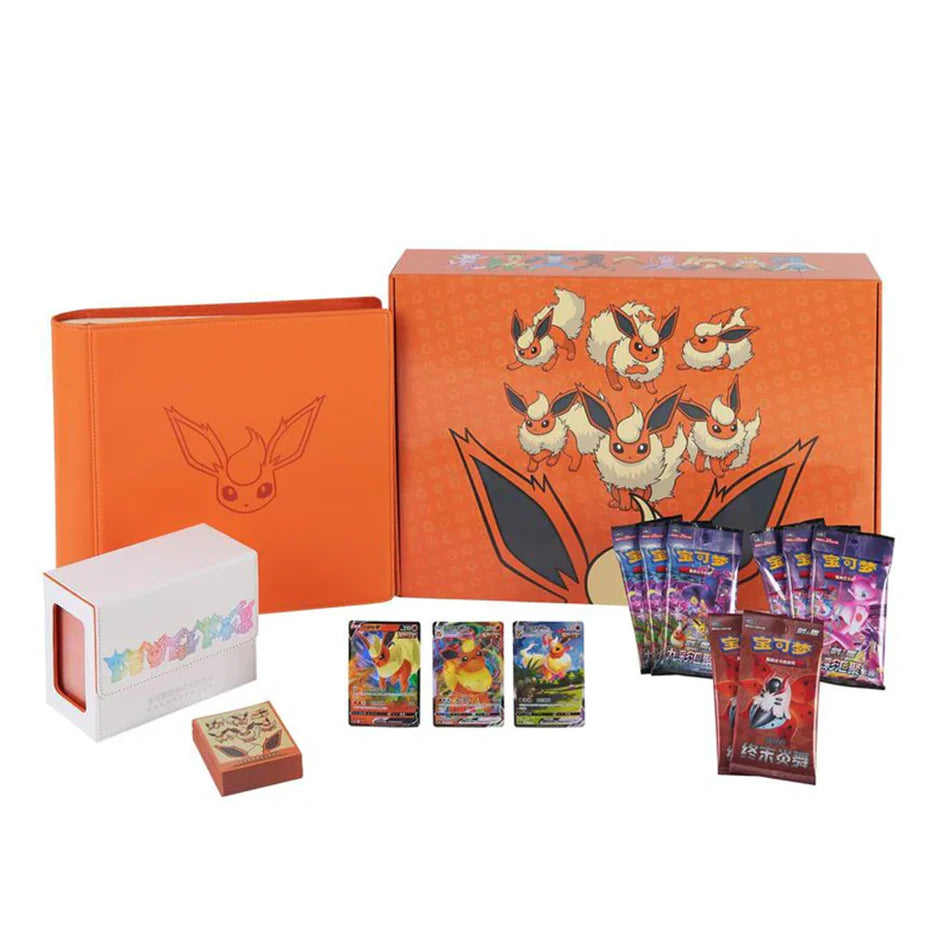 POKEMON EEVEE EVOLUTION FLAREON PREMIUM GIFT BOX EEVEELUTION CAJA CHINO