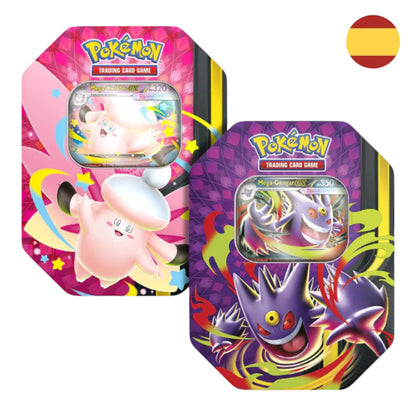 LATA MEGA MOONLIT GENGAR/CLEFABLE TIN POKEMON TCG (ESPAÑOL)