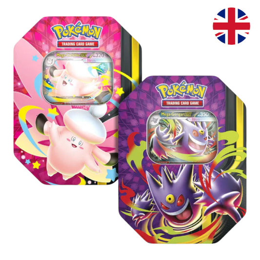 LATA MEGA MOONLIT GENGAR/CLEFABLE TIN POKEMON TCG (INGLES)