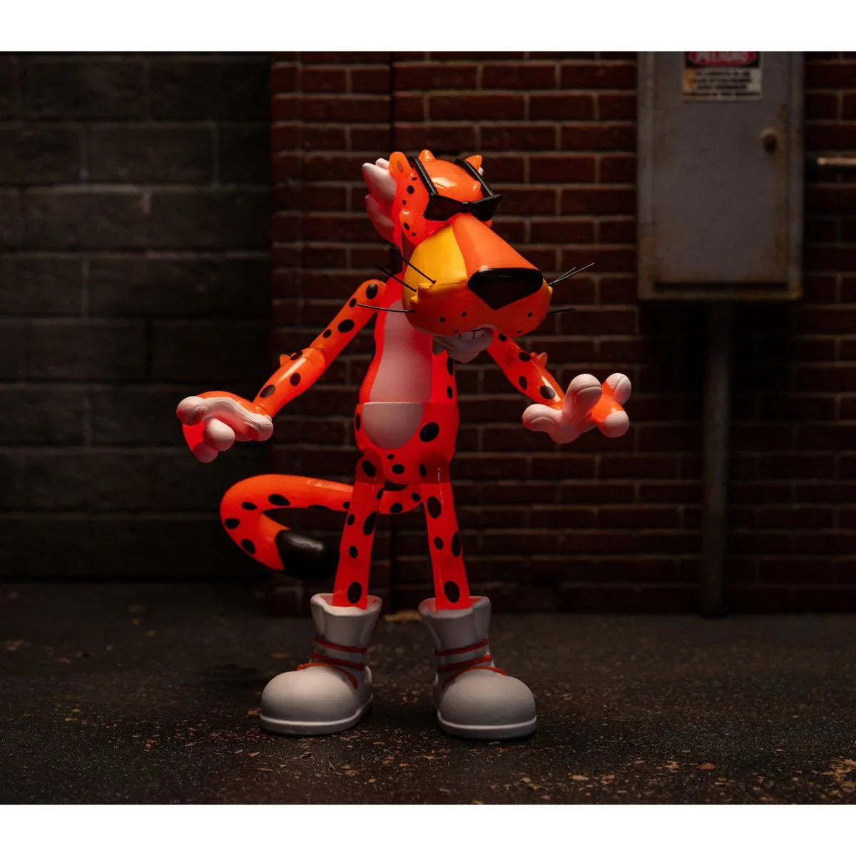 JADA 5" CHESTER CHEETAH CHEETOS CRUNCHY FLAMIN' HOT GLOW IN THE DARK - ACTION FIGURE