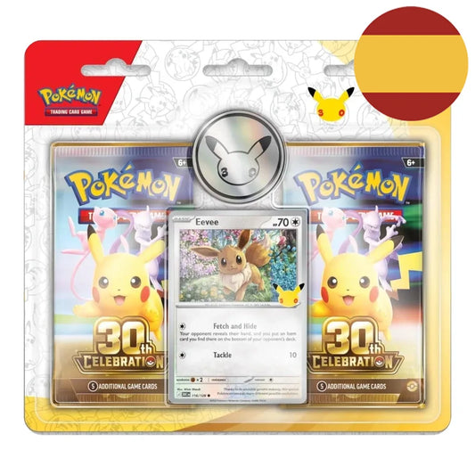 BLISTER 2 SOBRES 30TH CELEBRACIONES POKEMON (ESPAÑOL)
