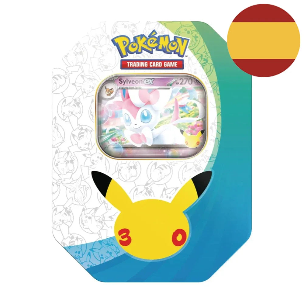 LATA 30TH CELEBRACIONES TIN POKEMON TCG (ESPAÑOL)