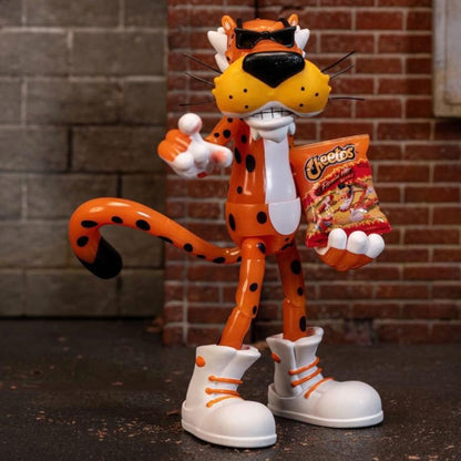 JADA 5" CHESTER CHEETAH CHEETOS CRUNCHY FLAMIN' HOT GLOW IN THE DARK - ACTION FIGURE