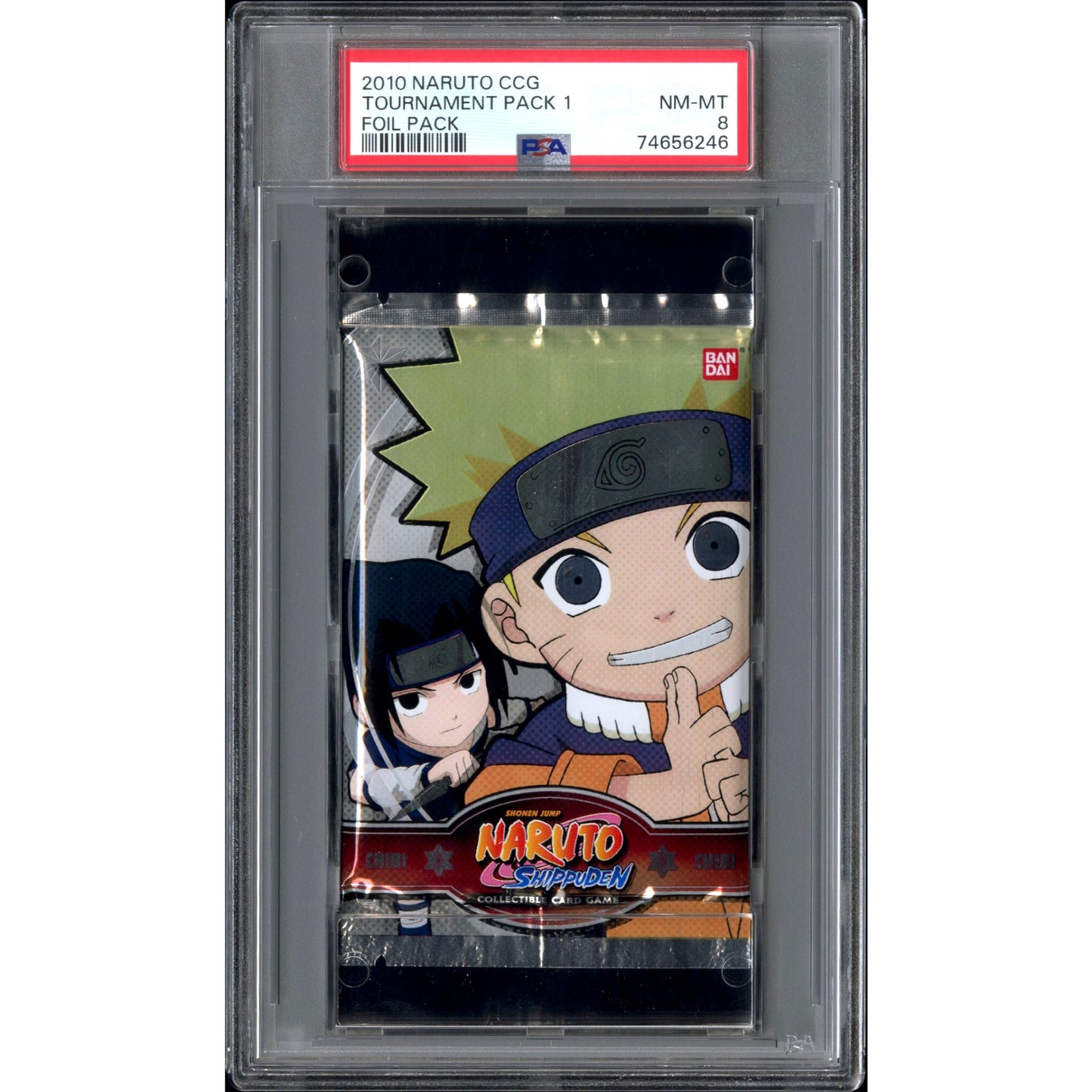 BOOSTER NARUTO SHIPPUDEN CCG "TOURNAMENT PACK 1" CHIBI PSA 8