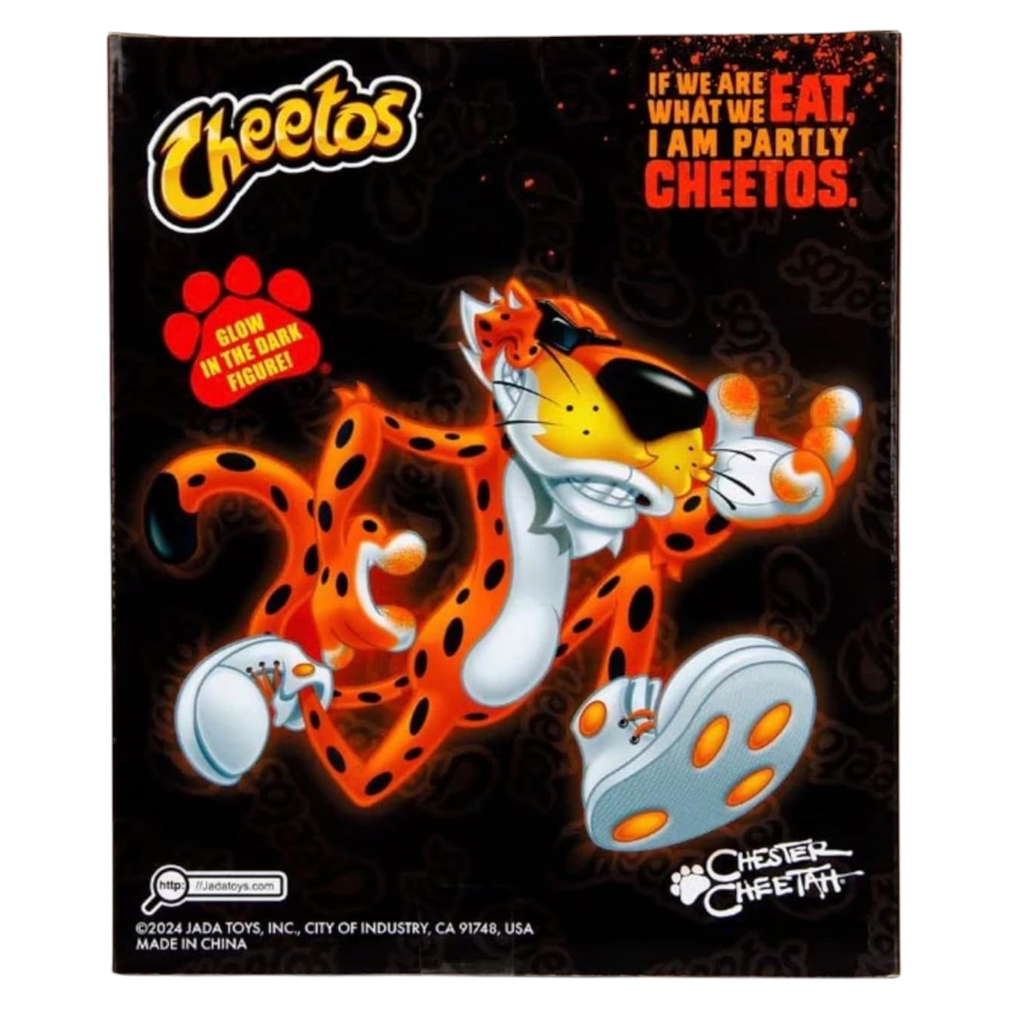 JADA 5" CHESTER CHEETAH CHEETOS CRUNCHY FLAMIN' HOT GLOW IN THE DARK - ACTION FIGURE